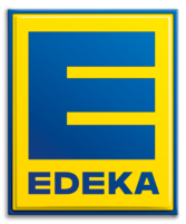 Logo Edeka in blau gelb