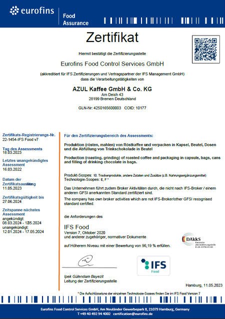 Azul_IFS Zertifikat 2023_DE